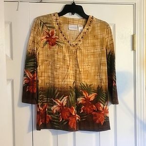 Alfred Dunner Women's Top, Size Small